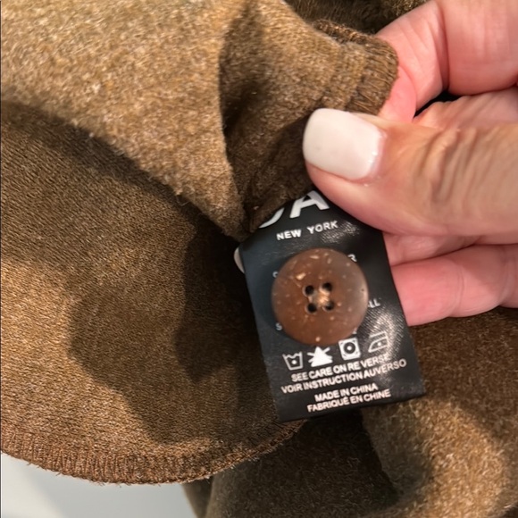 OAT  New York Women's Brown Belted Shacket Jacket sz m - Picture 5 of 5